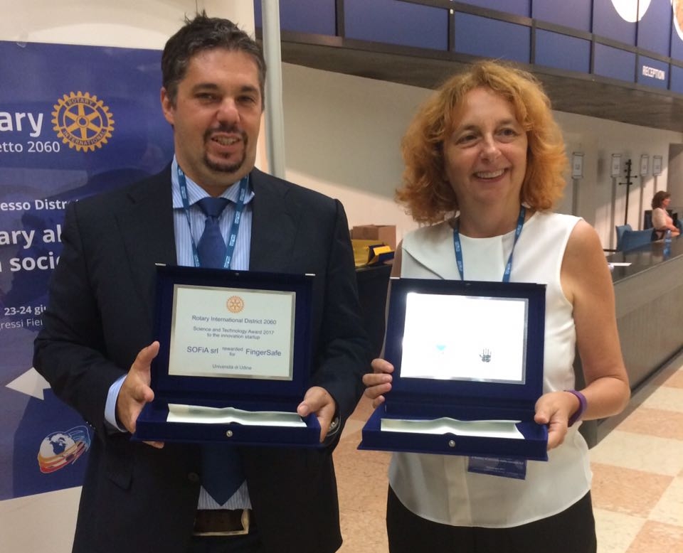 Sirio Cividino vince il Rotary Award per la Ricerca e l'innovazione